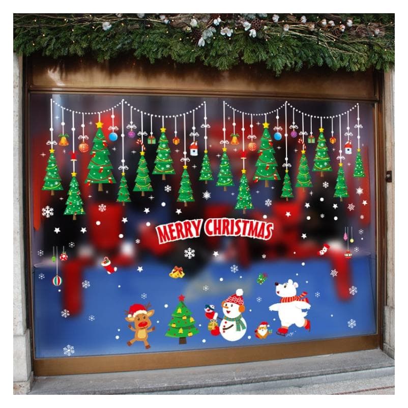 Cover-Discount, Decorazione natalizia, Wall Sticker Tattoo Sticker Merry Christmas