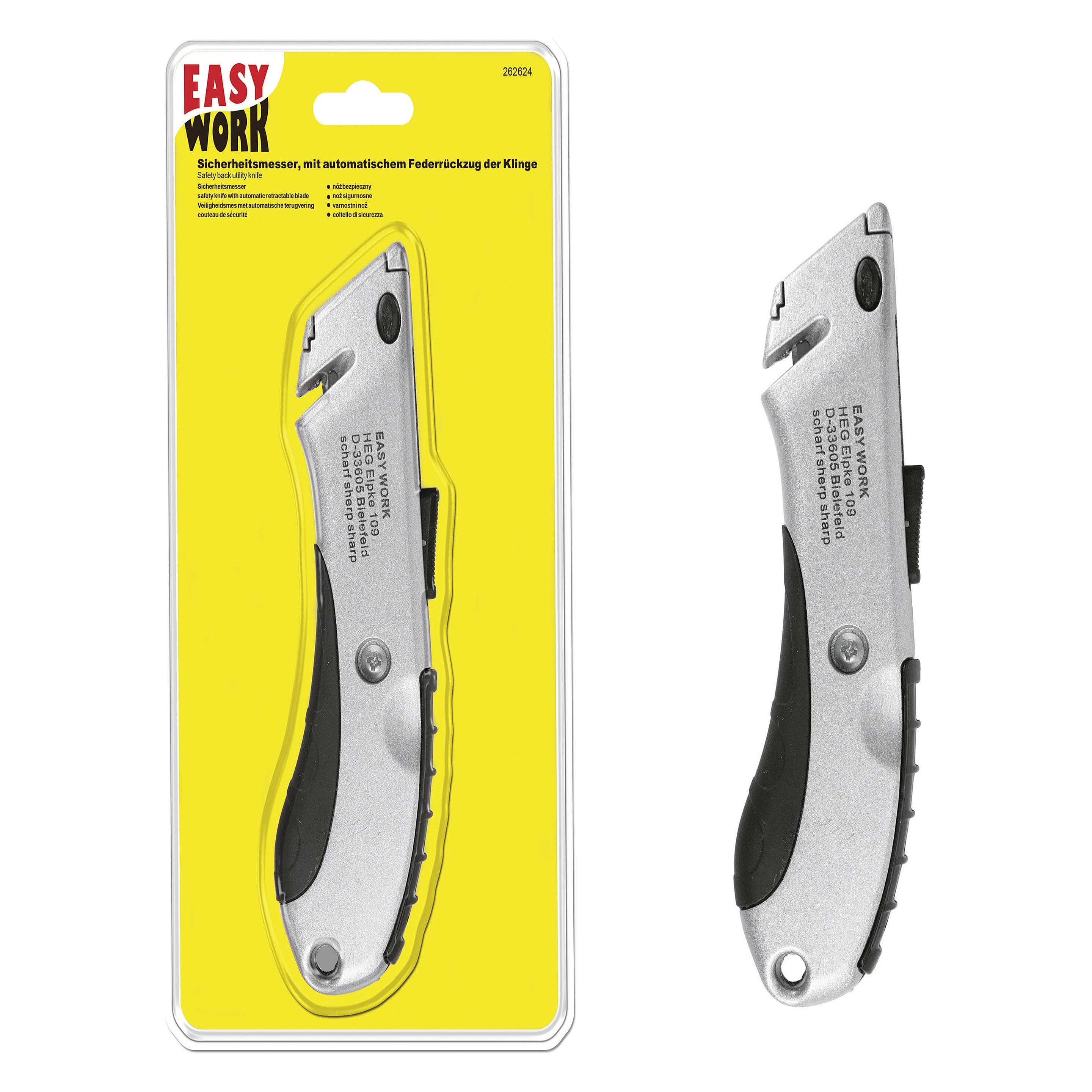 Easy Work, Taglierino, Coltello con lama di sicurezza