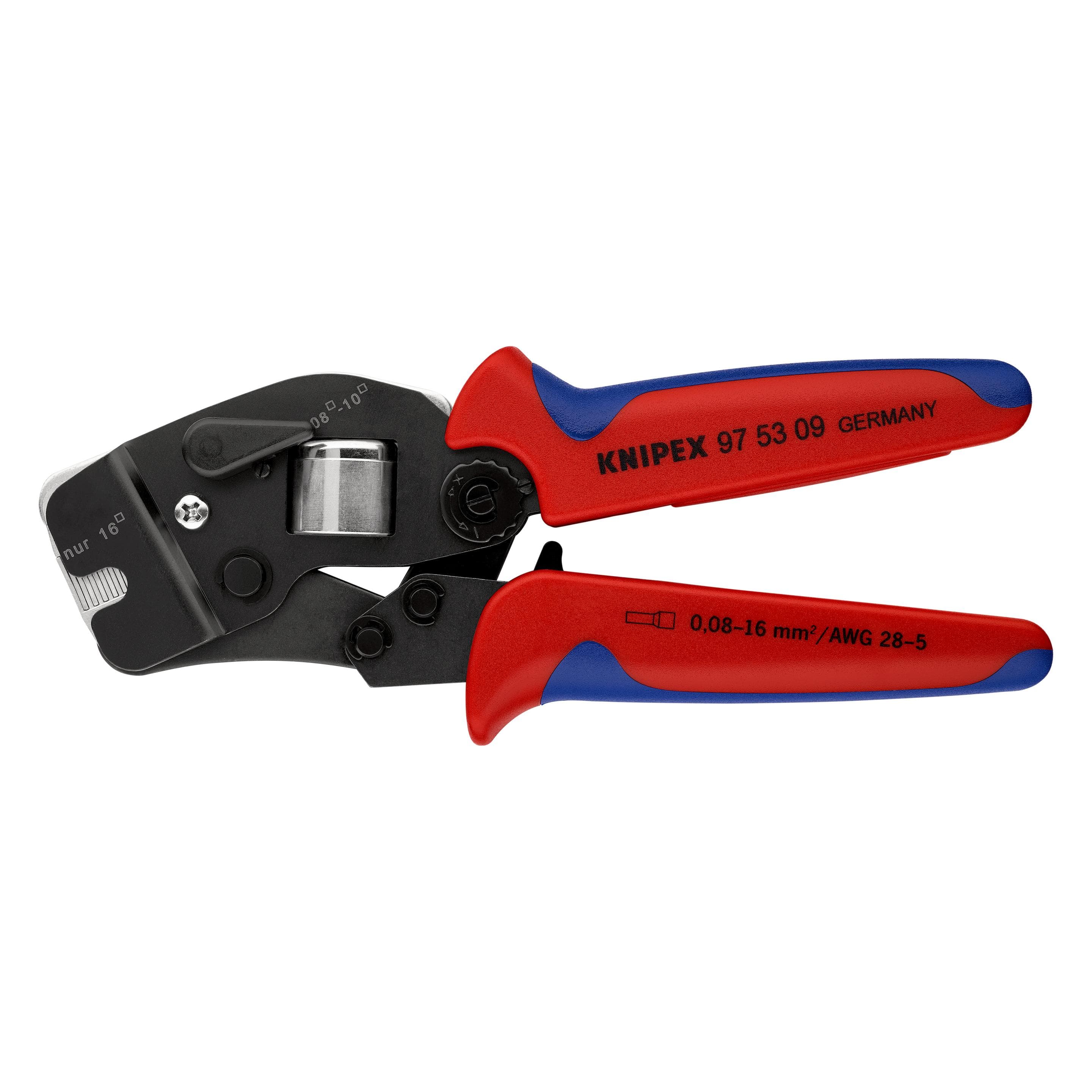 Knipex, Pinza, Pinza per terminali a bussola, con regolazione automatica (190 mm)