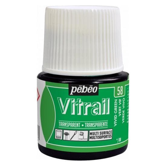 Pebeo, Colore + Vernice per fai da te, Vitrail Trasparente (45 ml)