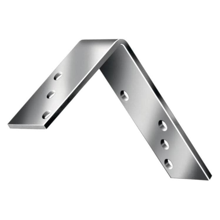 Vormann, Connettori in legno, Trave angolare L180x120 mmmm larghezza 40 mm spessore acciaio 5 mm zincato blu (Angolo fascio, 10 pz.)