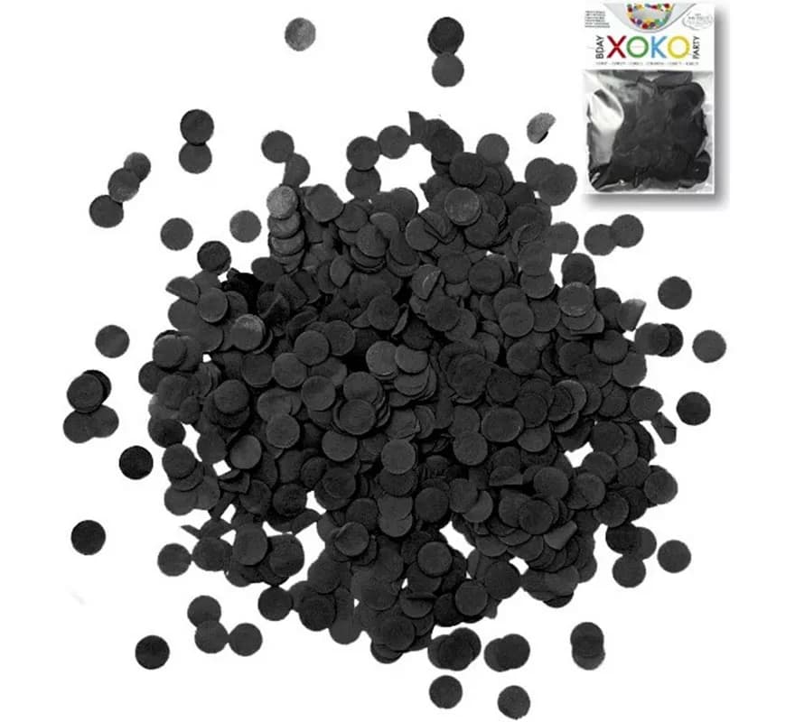 Sacchetto di coriandoli neri da 15 grammi