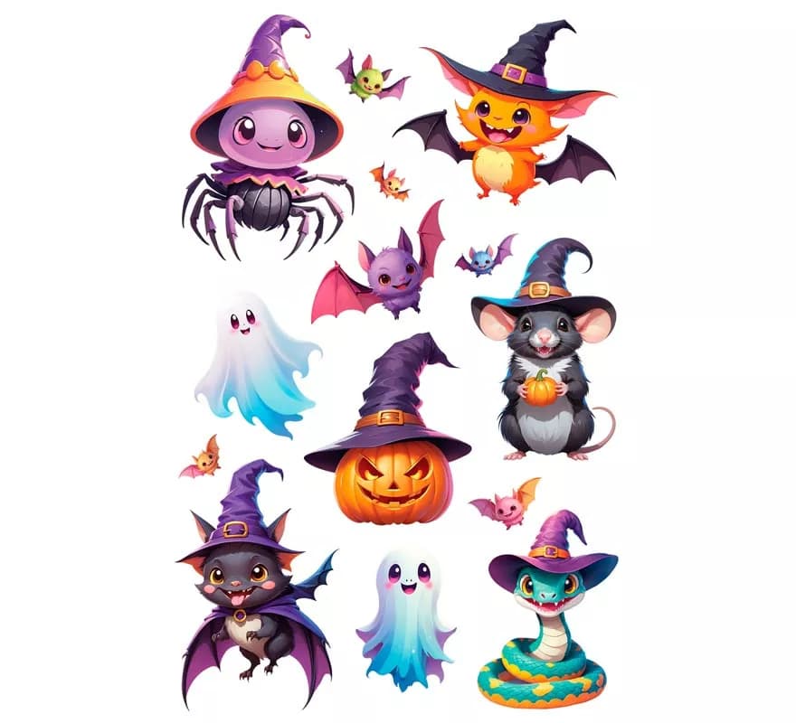 Adesivi divertenti di Halloween