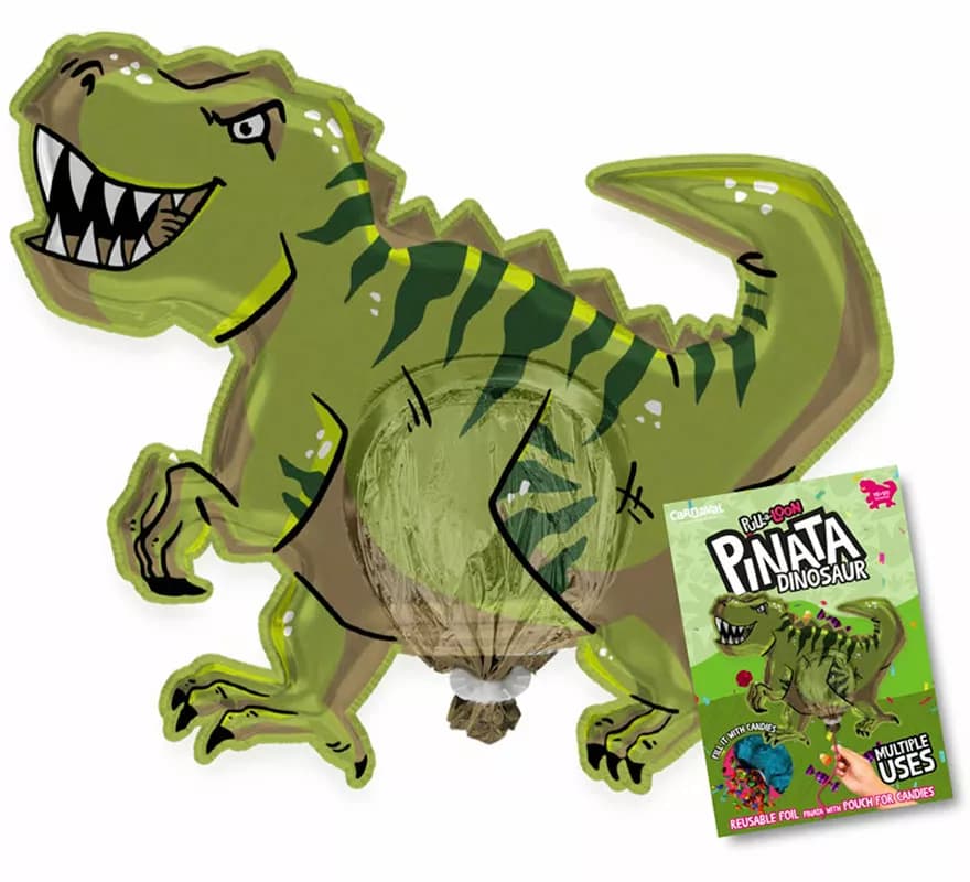 Piñata gonfiabile a forma di dinosauro 90x92 cm