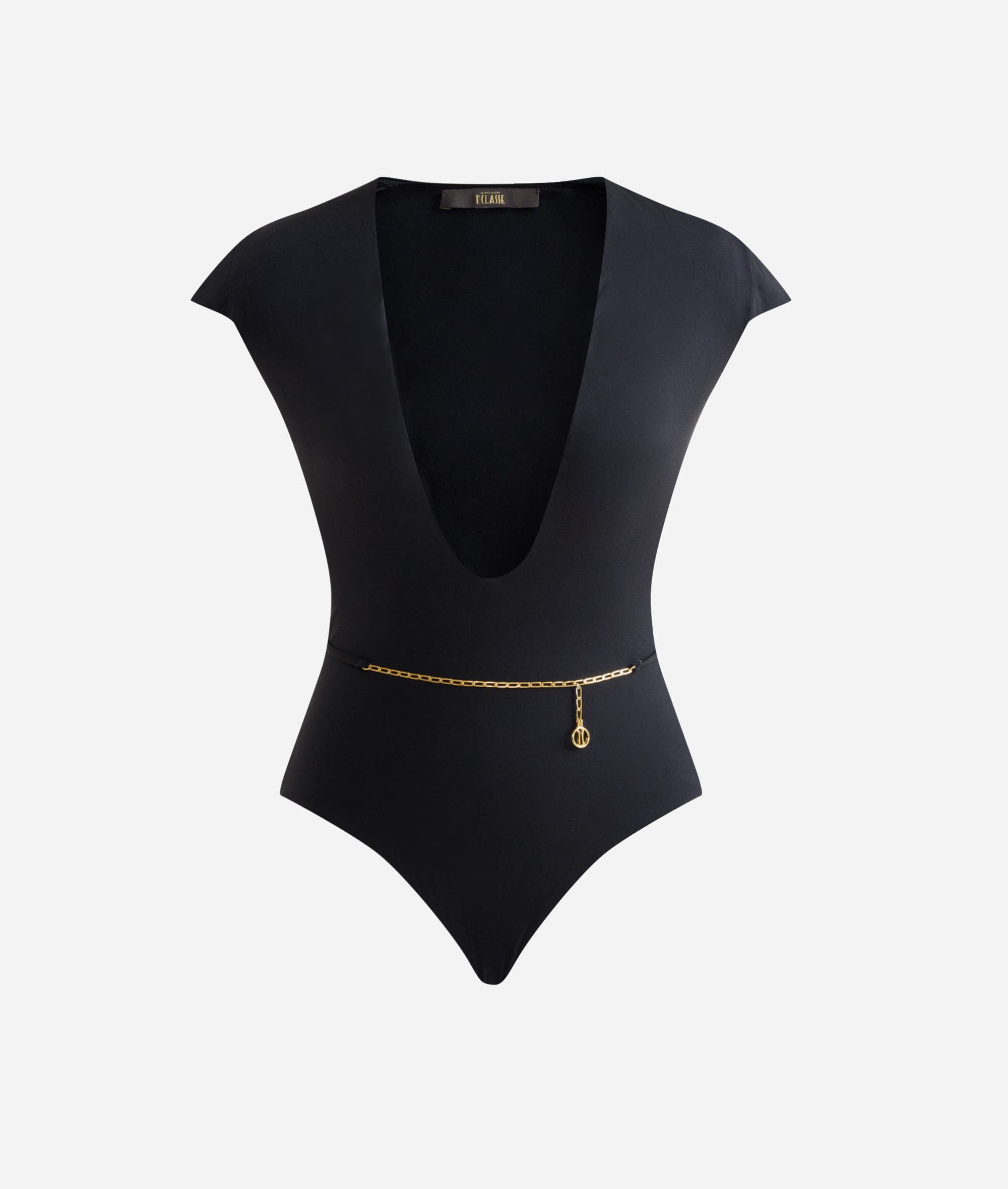 Luxury Gioiello intero body Nero