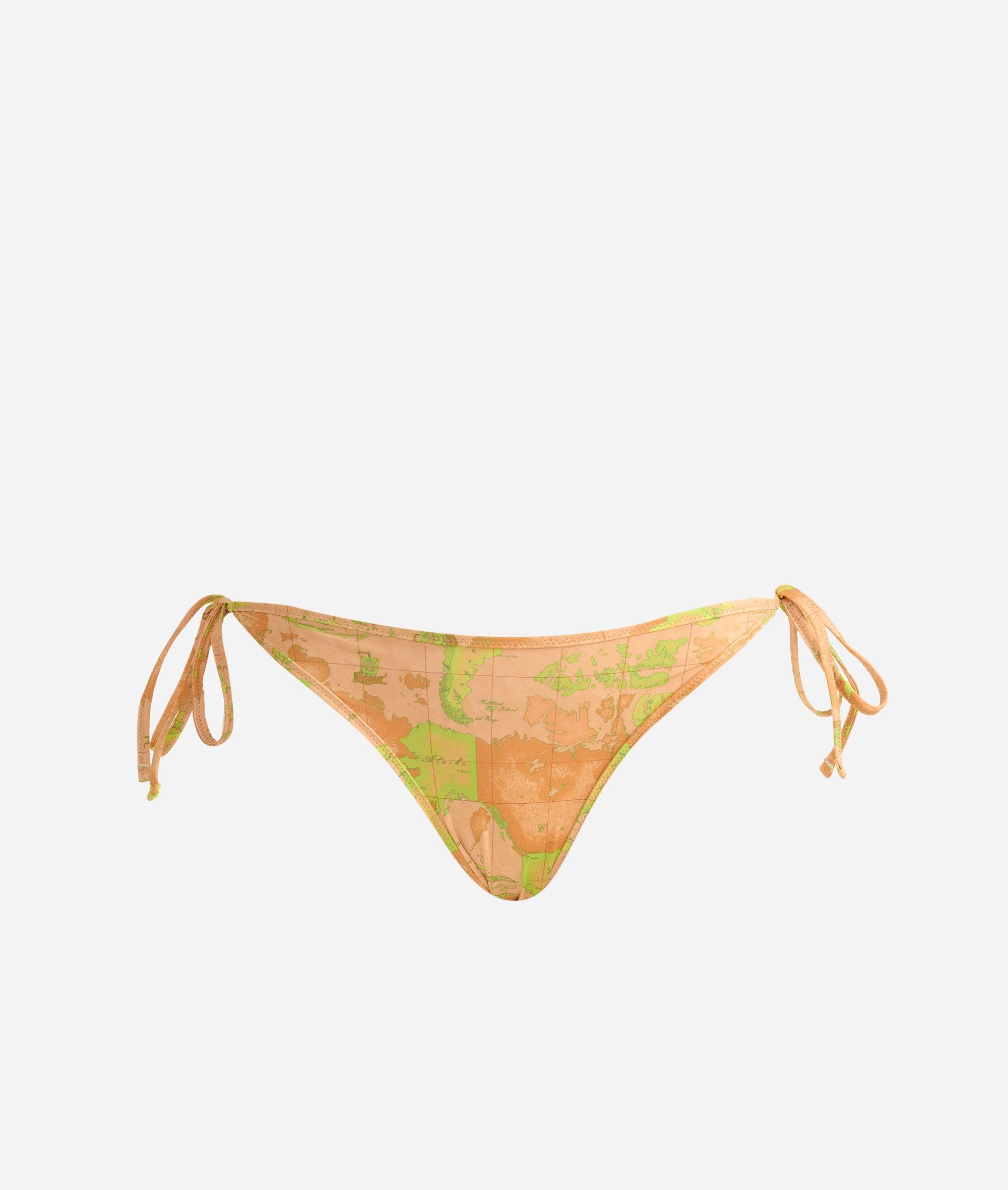Pure Color Geo slip con laccetti Verde Lime