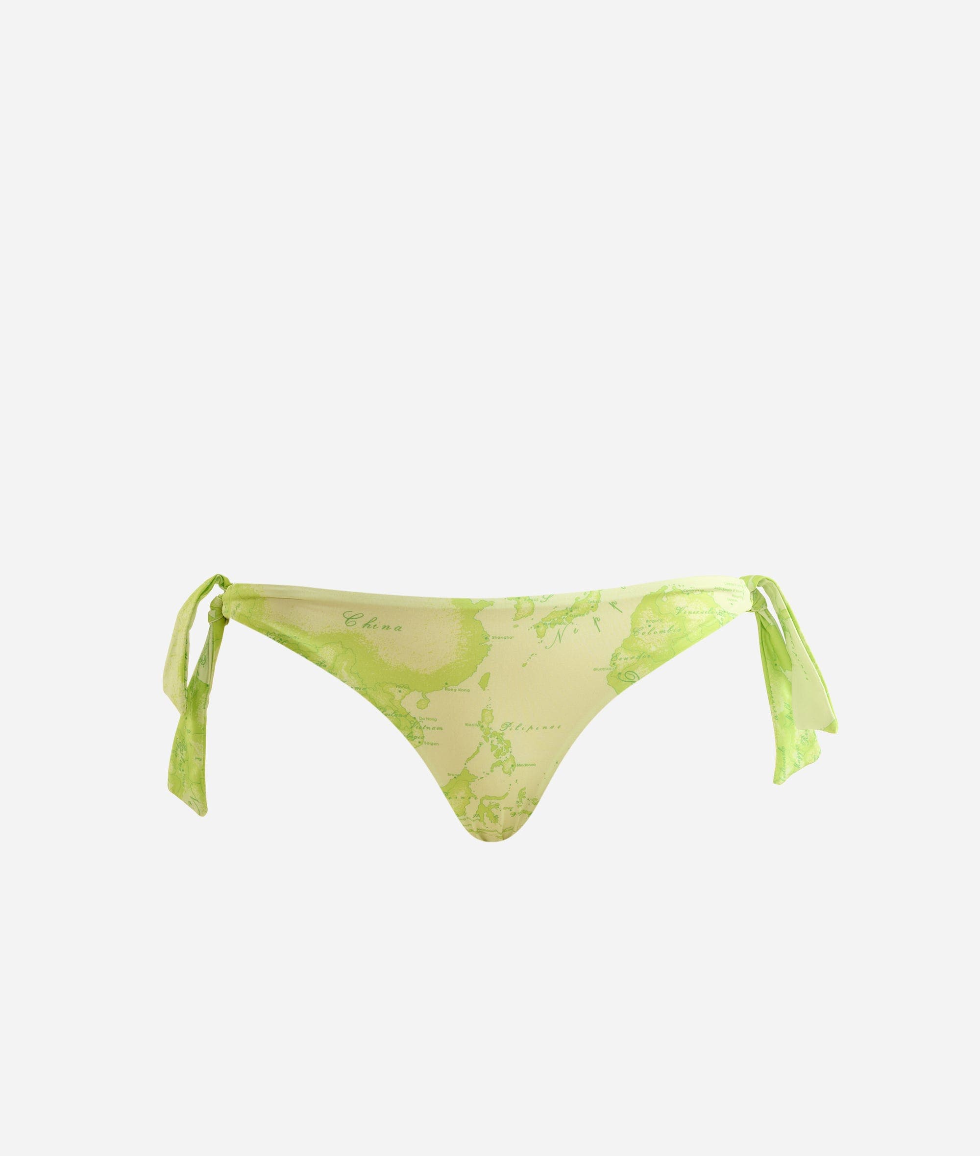 Geo Color slip con fiocchetti Verde Lime