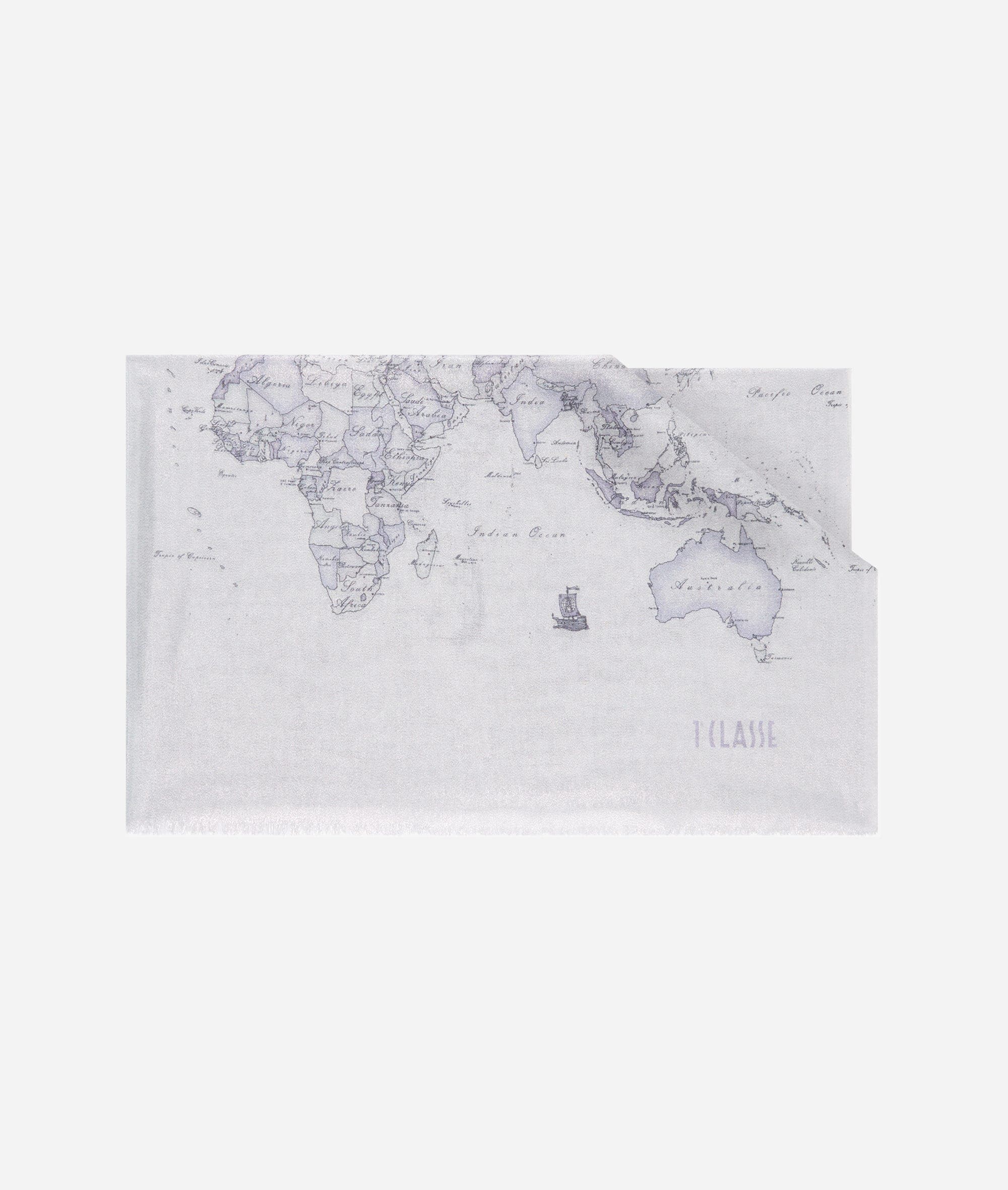 Stola Geo Lurex 77x192 Argento
