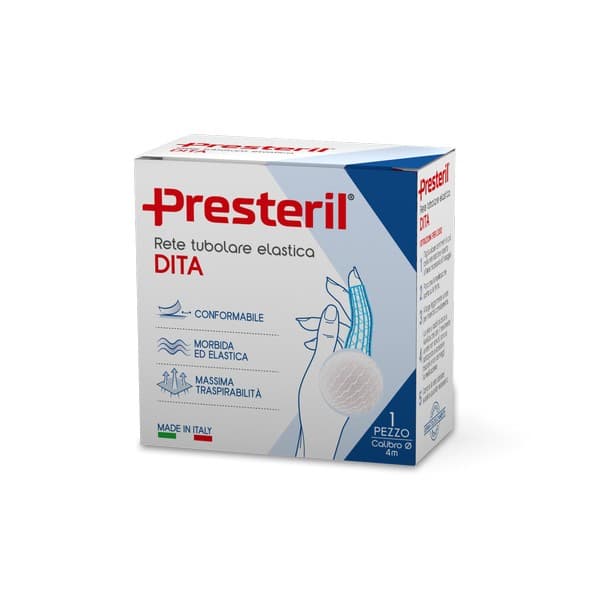 PRESTERIL Rete Tubolare Elastica N. 0 Dito 4 M Tesi
