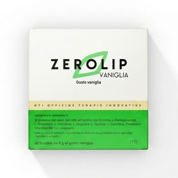 OTI Zerolip 42 Bustine Integratore Proteine Siero Latte Gusto Vaniglia