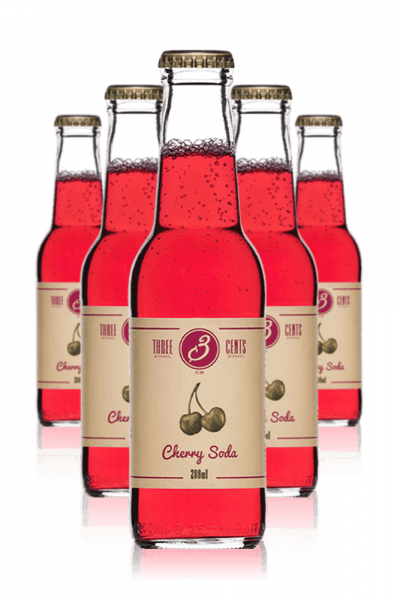Three Cents Cherry Soda Cassa da 24 bottiglie x 20cl