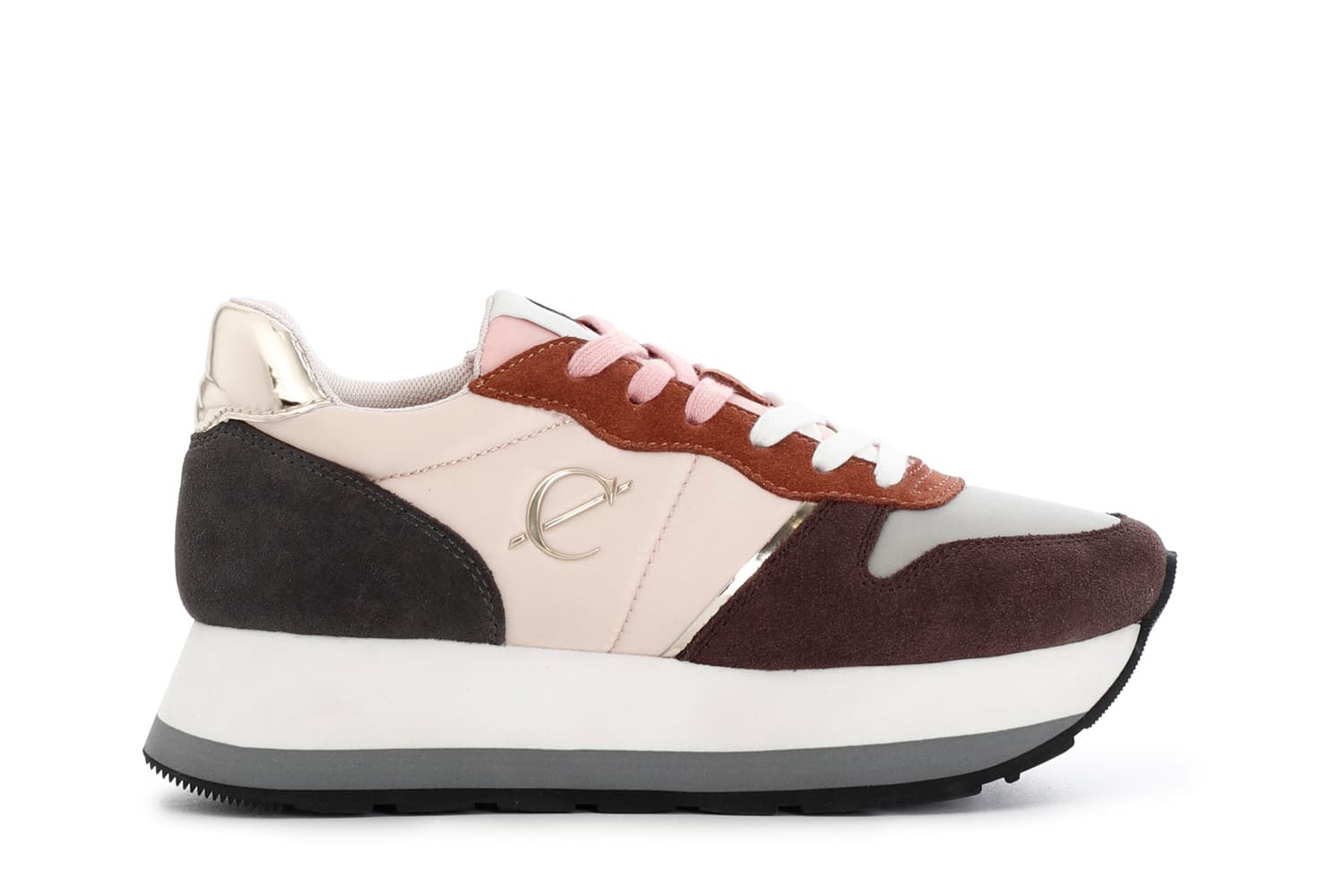 running da donna in pelle scamosciata multi cuoio