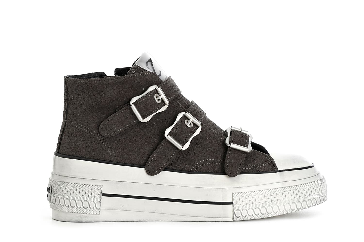 sneakers da donna mid 3 fibbie antracite 37