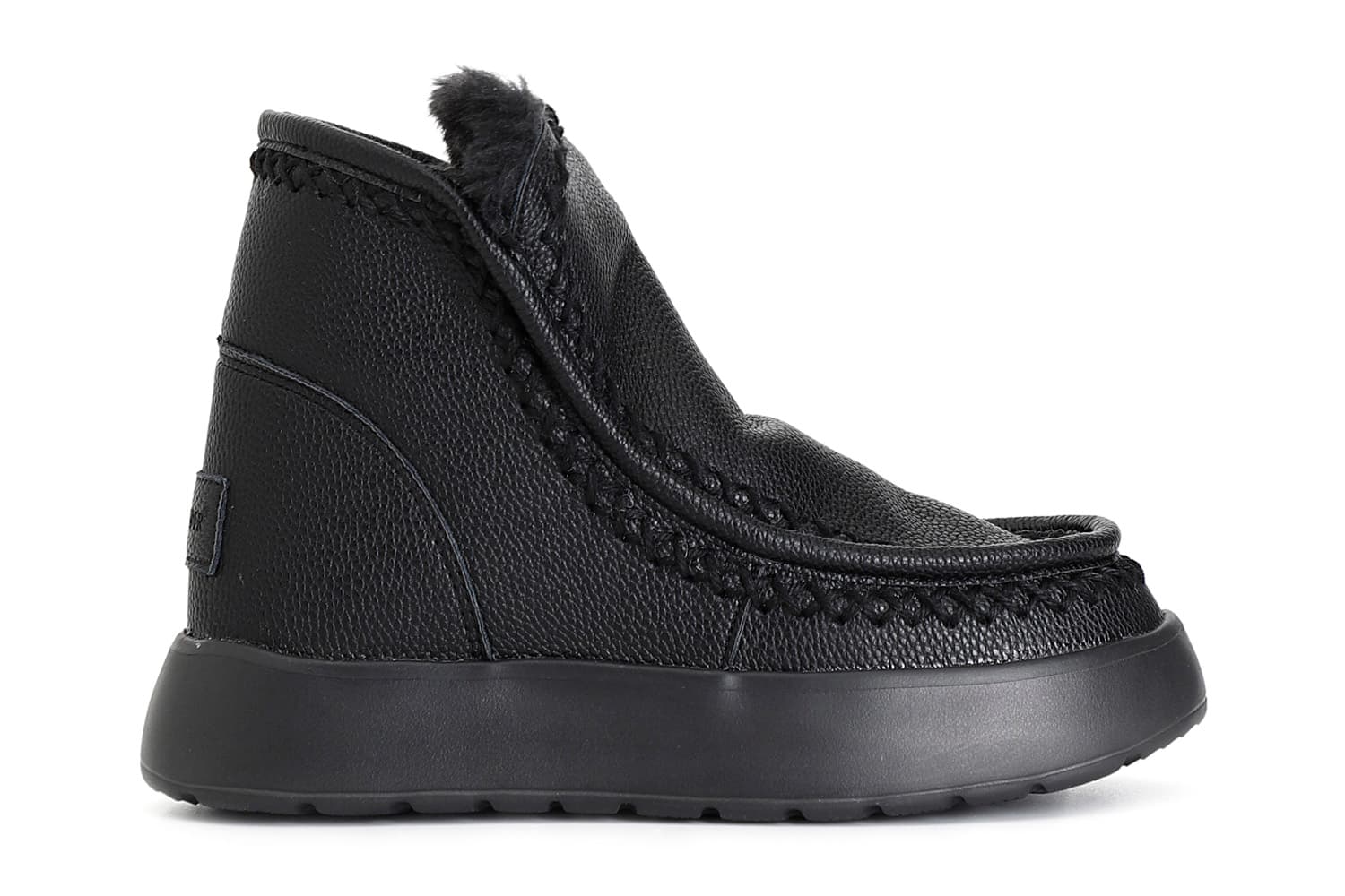 tronchetto da donna in pelle nero 39