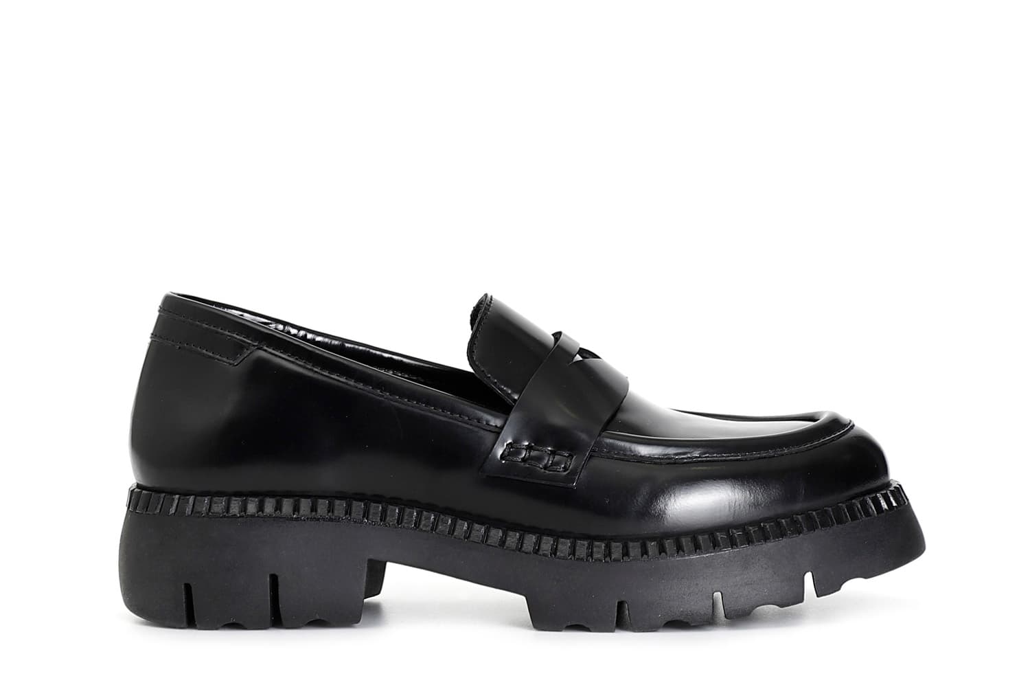 mocassino da donna in pelle abrasivata nero 39