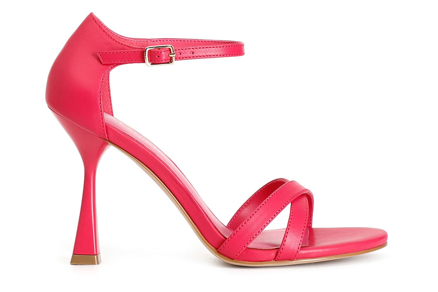 sandali incrocio con toppone in pelle fuxia 40