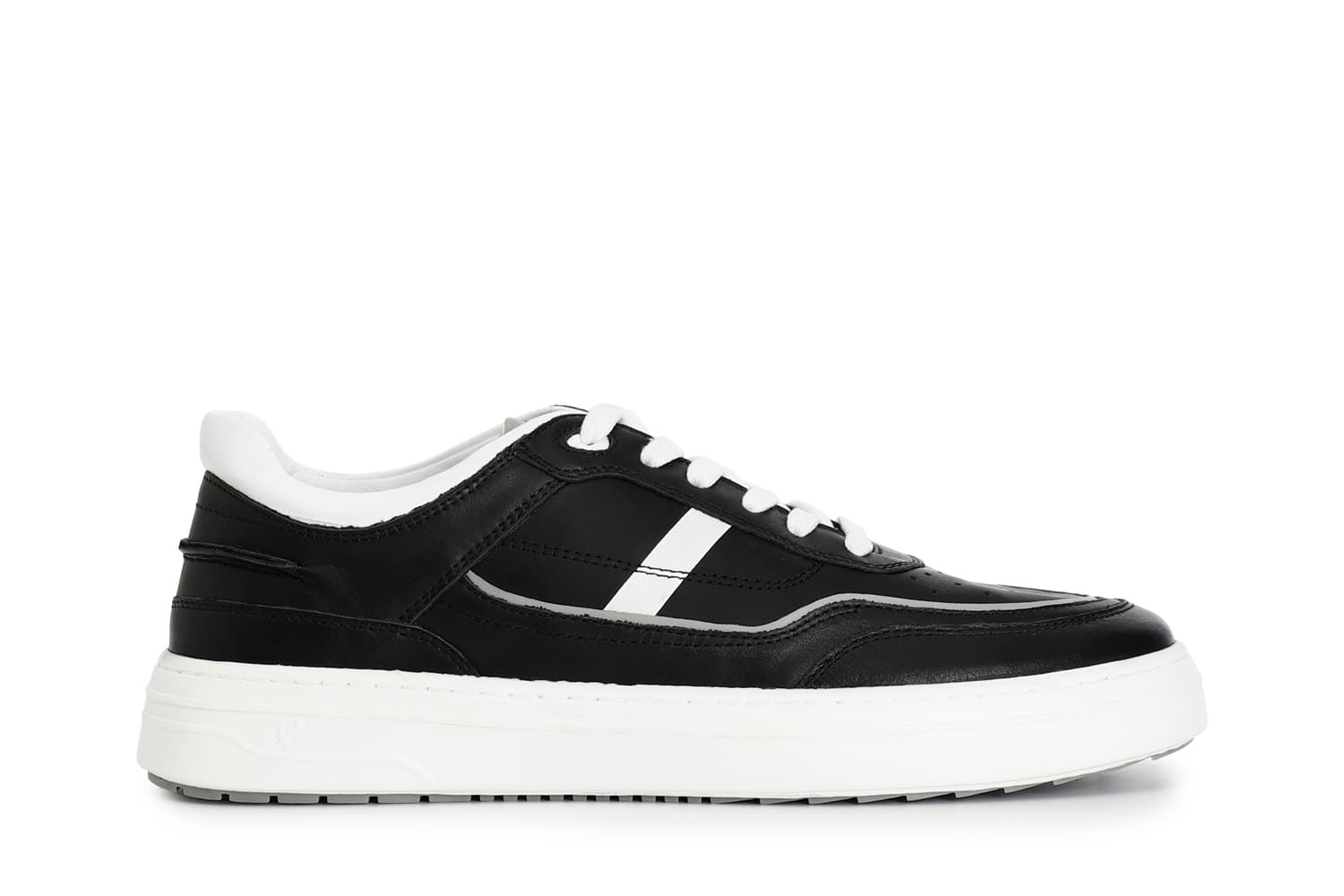 sneakers uomo in pelle nero