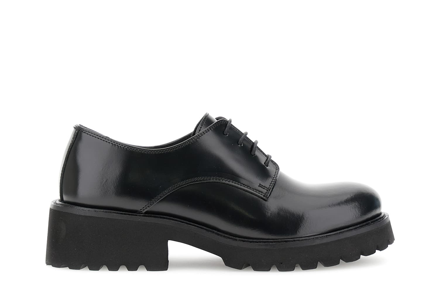 derby in pelle abrasivata nero 36