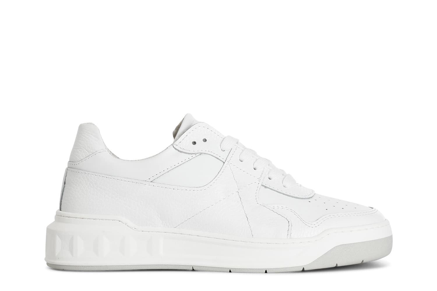sneakers uomo in pelle bianco 43