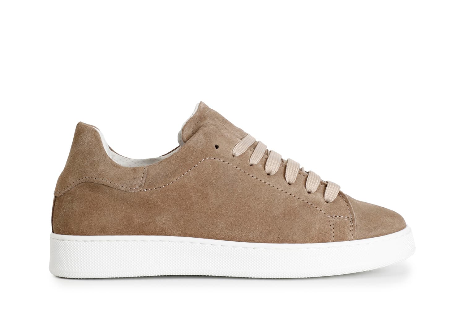 sneakers uomo in pelle scamosciata noce 40