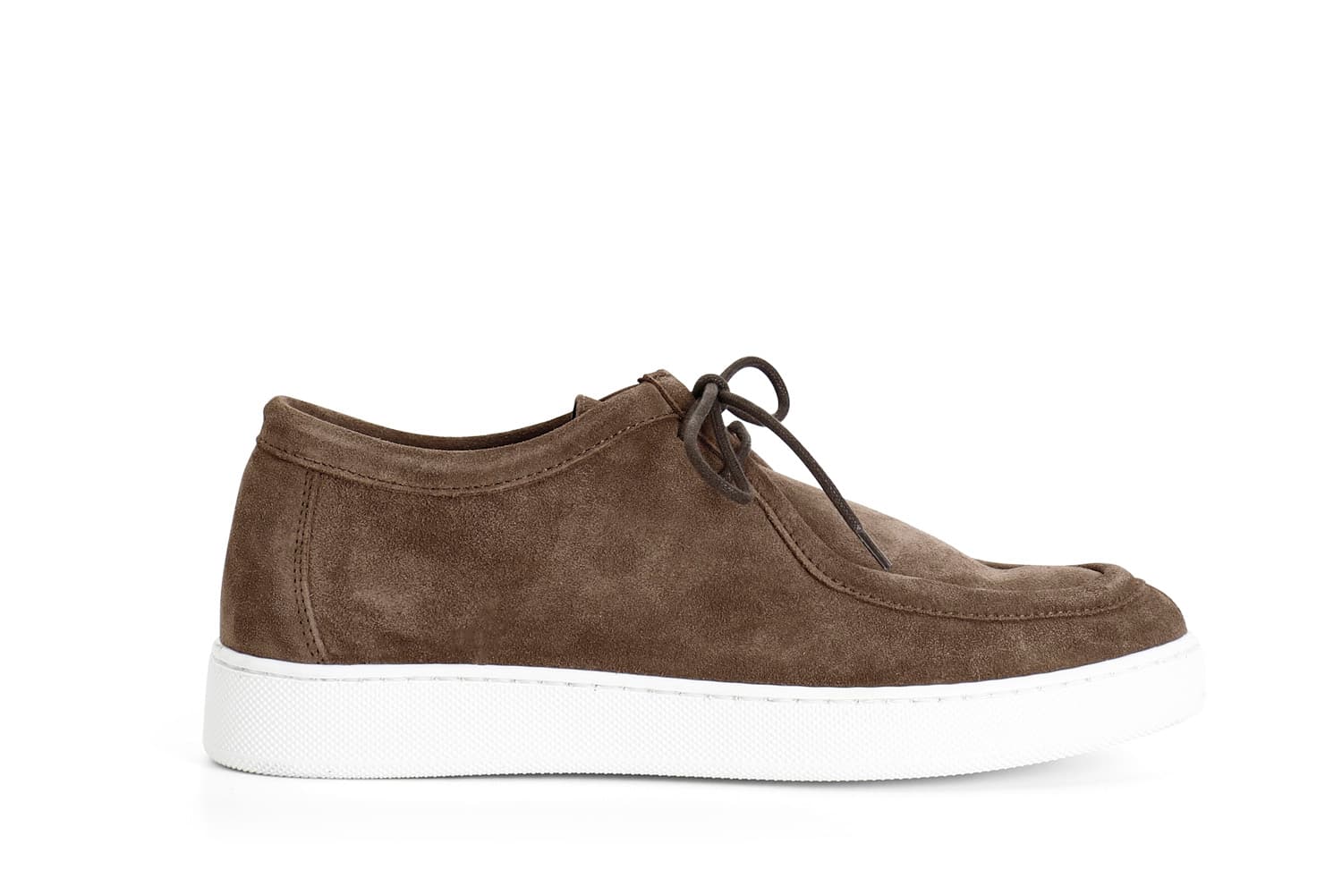scarpe uomo con vaschetta in pelle scamosciata tabacco 40