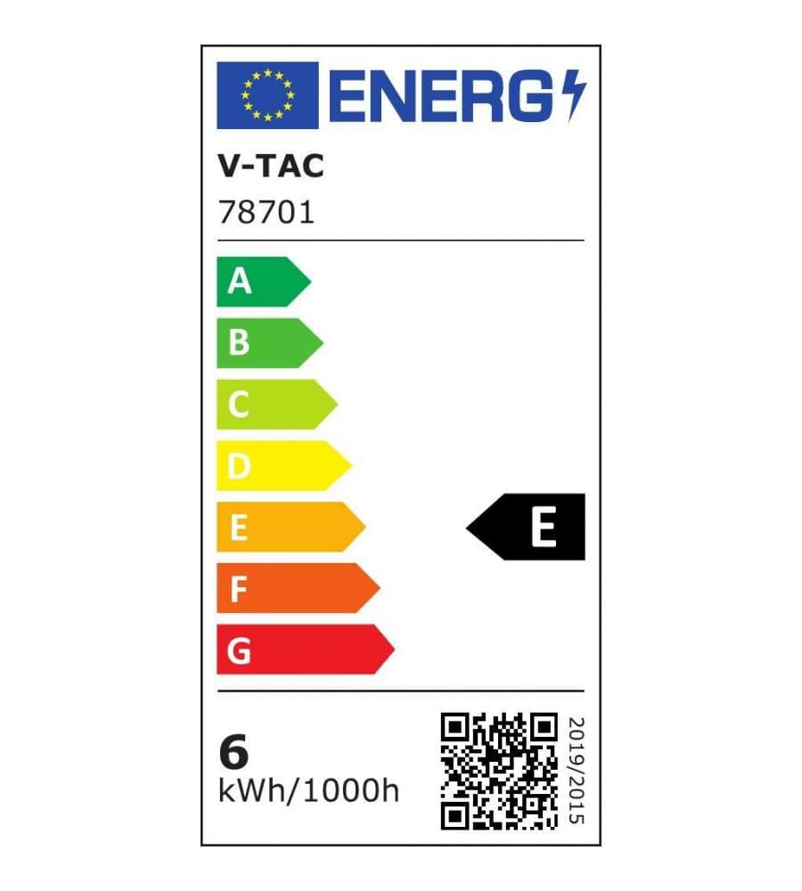 V-TAC Plafoniera LED Rotonda 6W Chip Samsung 3000K