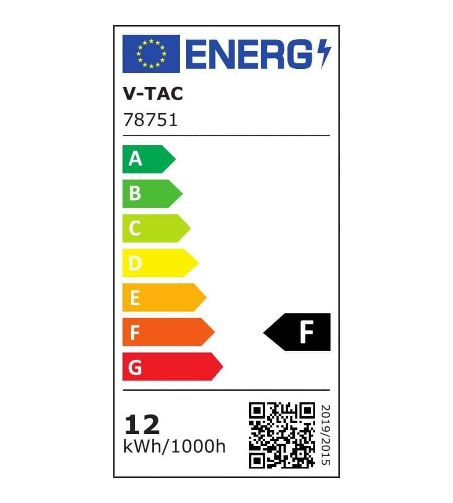 V-TAC Plafoniera LED Rotonda 12W Chip Samsung 6400K