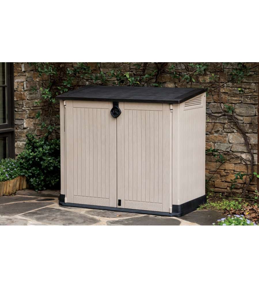 Keter Baule da Esterno Store-It-Out - Beige Effetto Legno - 854L