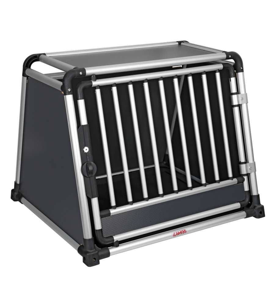 Premium, Trasportino In Lega Di Alluminio, Specifico Per Il Trasporto Di Animali In Auto - Type 3 - 83 X 73 X H 66 Cm