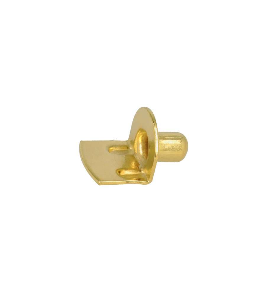Reggipiani stampati in ferro ottonato diam 7 mm 8 pz