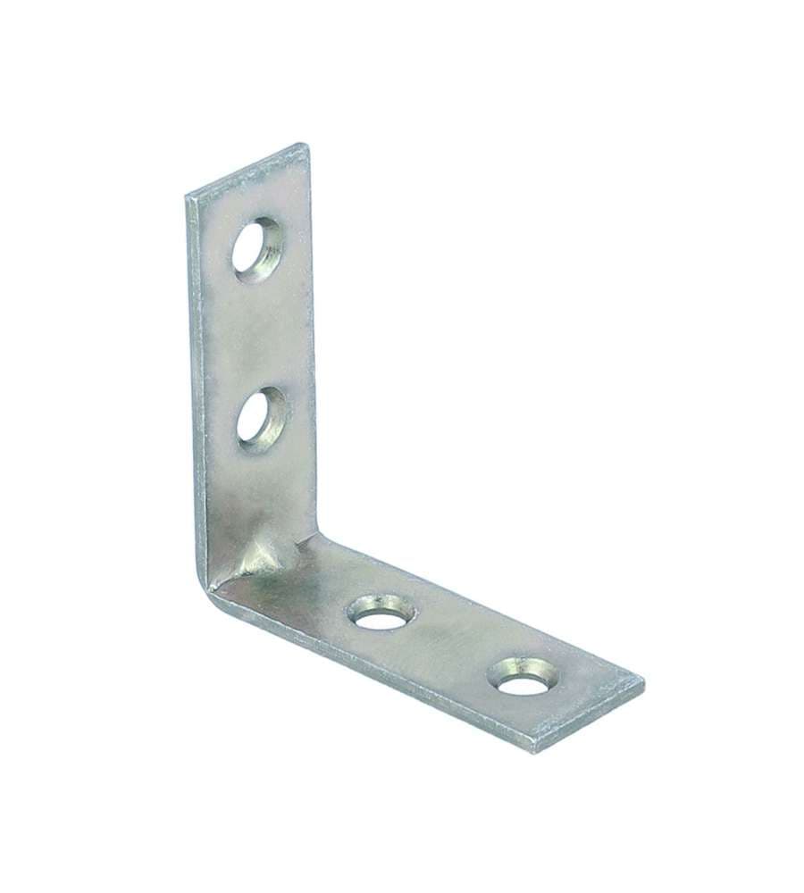 Lastrine di giunzione ad angolo zincato 20x20 mm pz 20