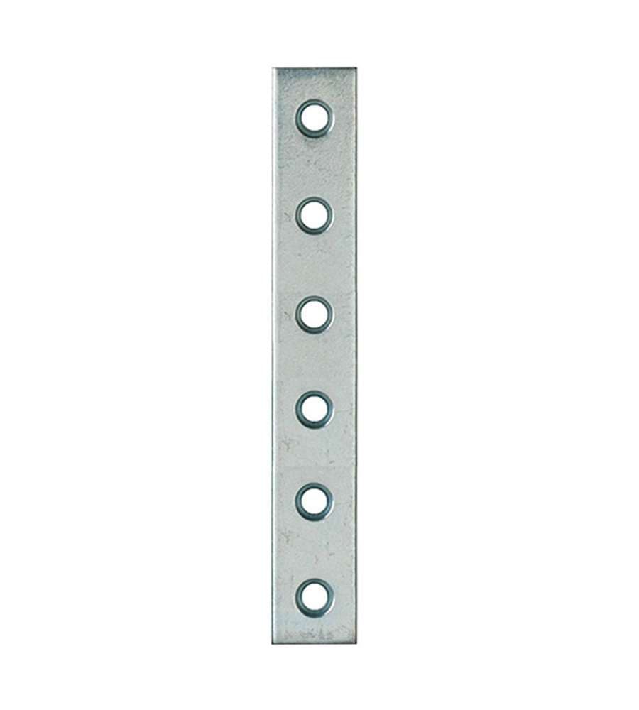 Lastrine diritte in acciaio zincato bianco 40x15 mm pz 4