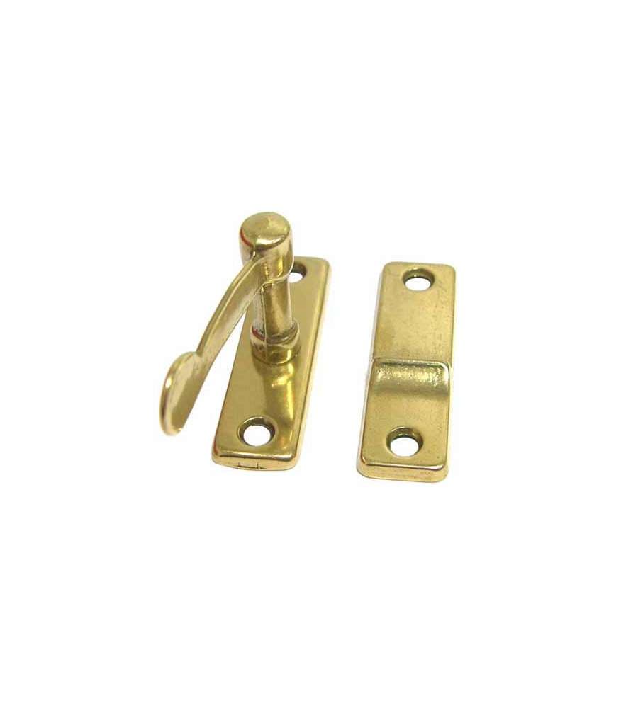 Mariva Tavellino Ottone Lucido alla Romana - 50x17 mm - Chiusura 25 mm