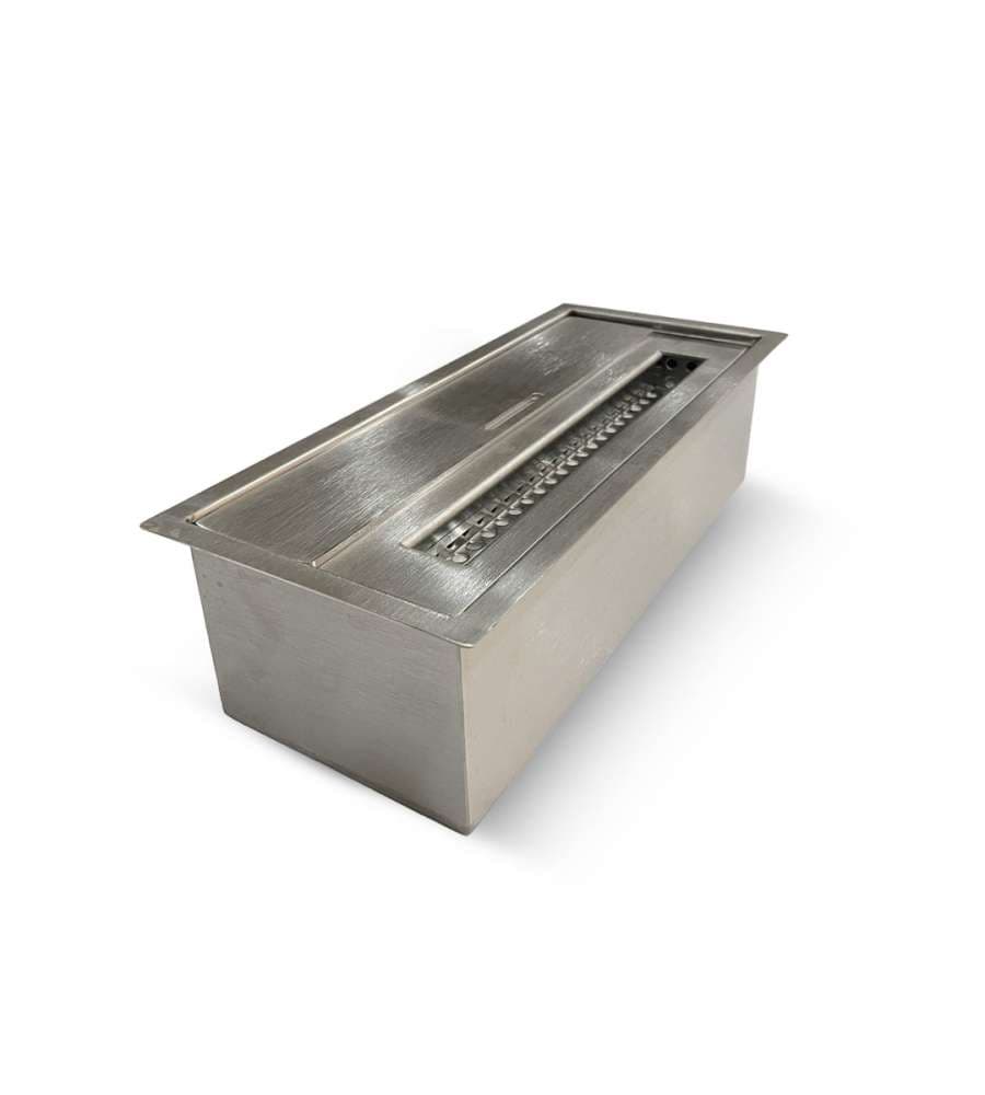 Divina Fire Bruciatore bioetanolo 1,5 lt Acciaio Inox 30x12,5 cm