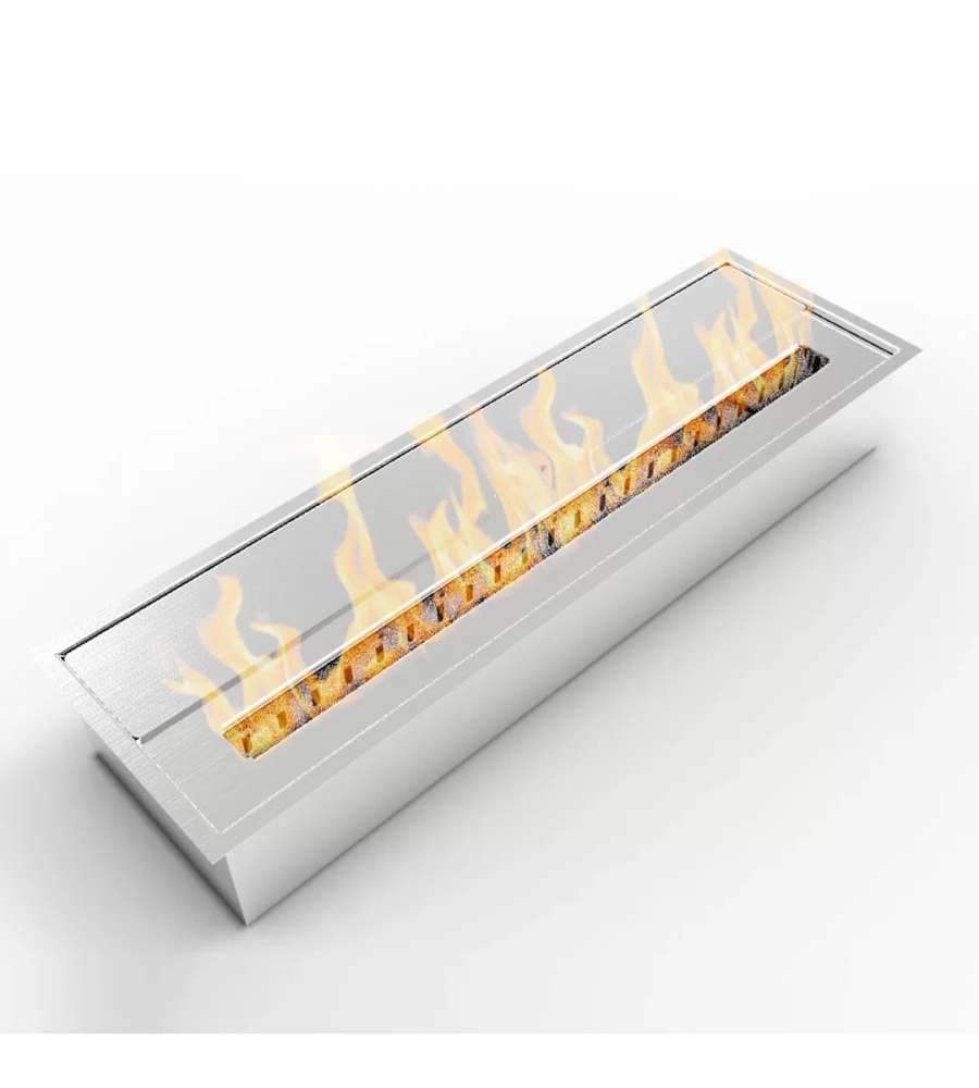 Divina Fire Bruciatore Bioetanolo Acciaio Inox 4,5L - Design Moderno