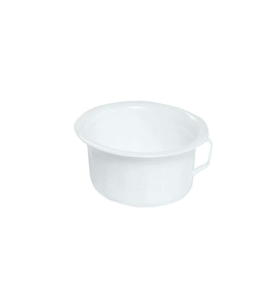 Vaso da Notte Sanitario Bianco con Manico - 22 cm