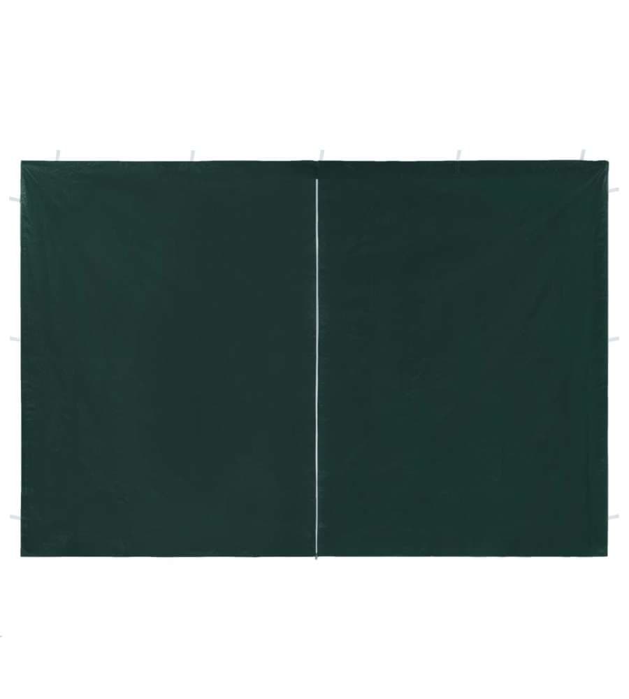 Parete per Tendostruttura in PE 2 pz con Zip Verde