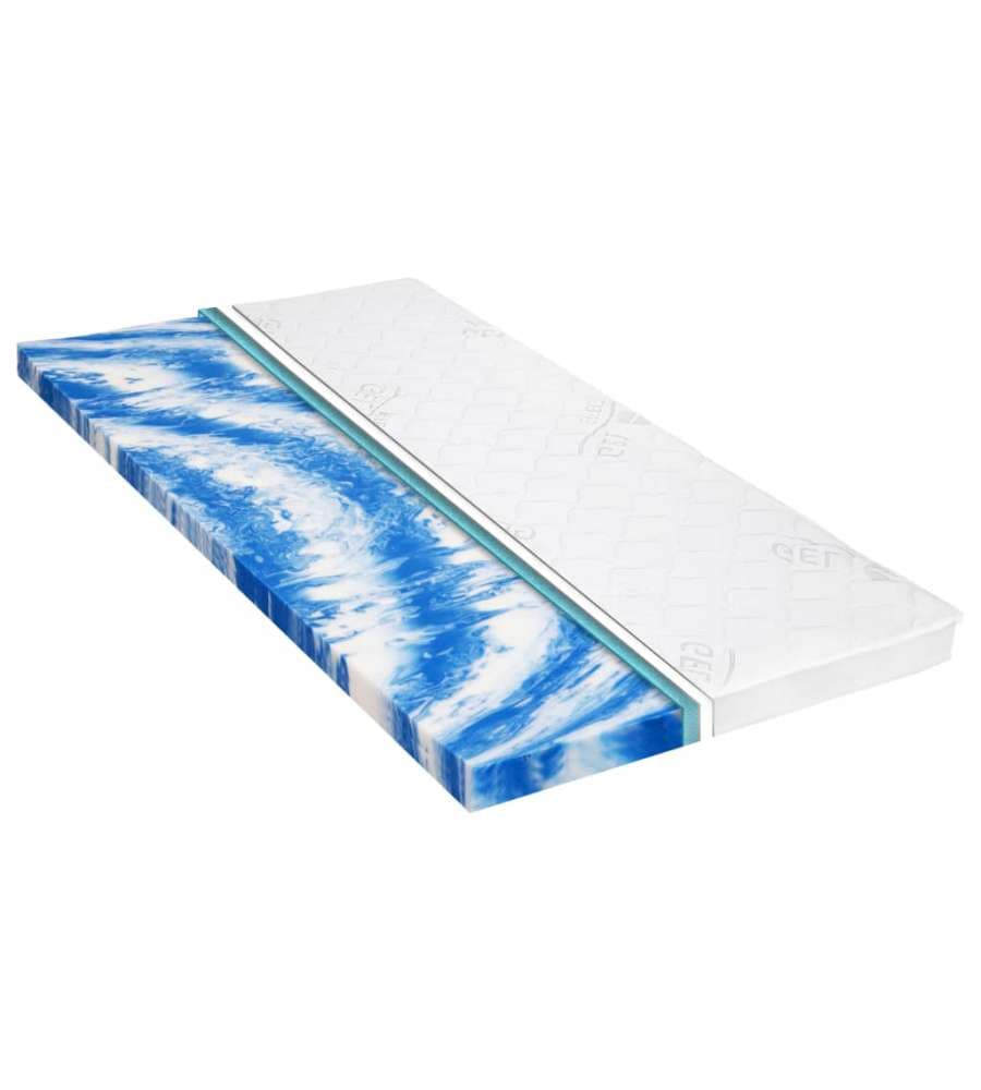 Coprimaterasso 100x200 cm Schiuma di Gel 7 cm