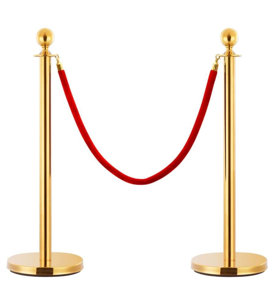 Set Transenne Separacode VIP 3 pz in Acciaio Inox Oro