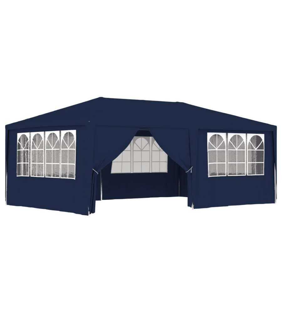 Gazebo Professionale con Pareti 4x6 m Blu 90 g/m²