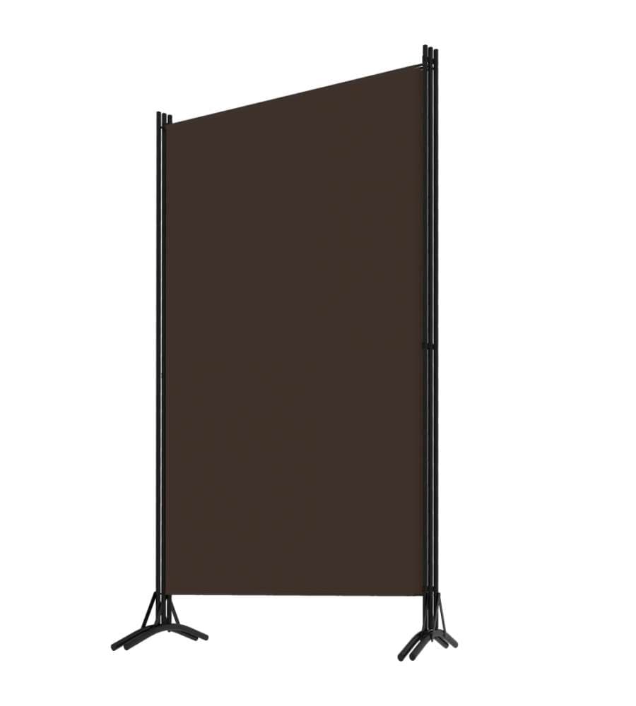 Paravento a 3 Pannelli Marrone 260x180 cm