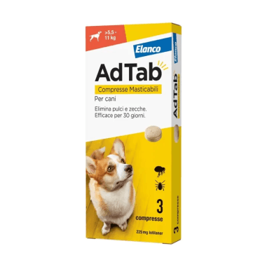 Adtab 3 compresse 225mg cani 5,5-11kg