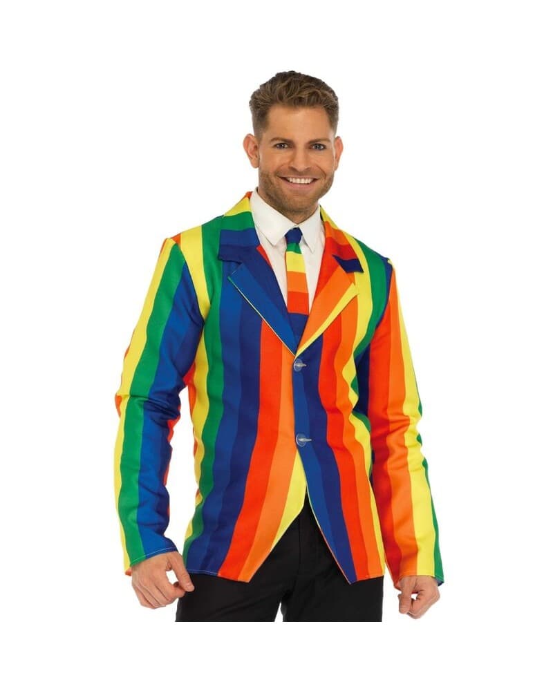 LEG AVENUE - BLAZER + CRAVATTA RAINBOW S
