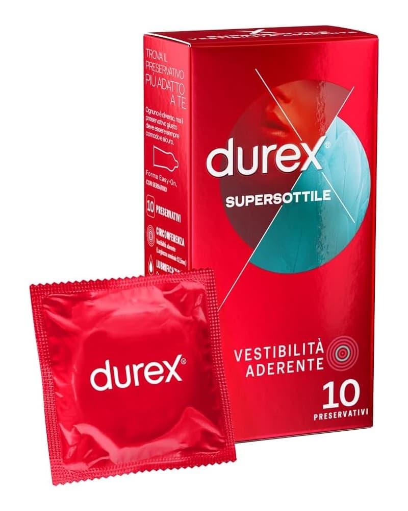 DUREX SETTEBELLO SUPERSOTTILE VEST. ADERENTE - 10 PEZZI