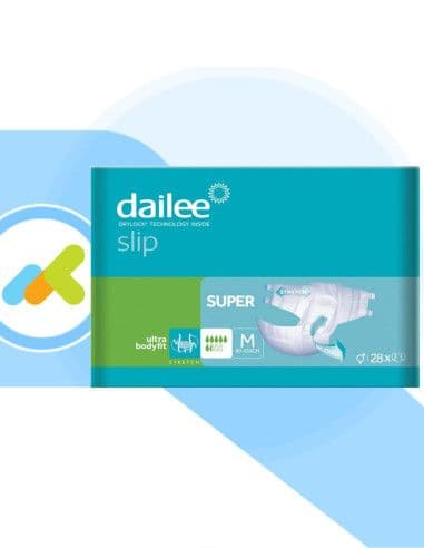 Dailee - Dailee Slip Super M| Pannolone A Mutandina | Protezione Massima | 28 Pezzi M Cf