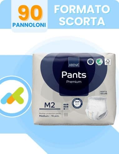 Abena Pants M: Mutandine Assorbenti Adulti (15 Pz) | Massima Protezione E Comfort