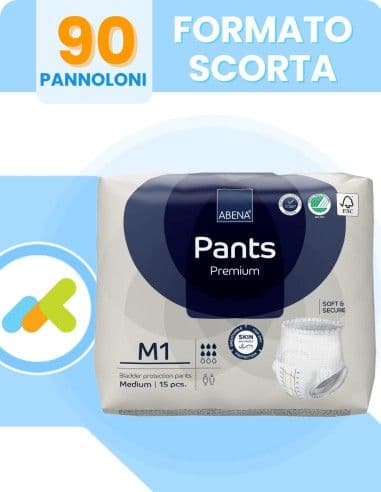 Abena Pants M: Mutandine Assorbenti Adulti (15 Pz) | Massima Protezione E Comfort