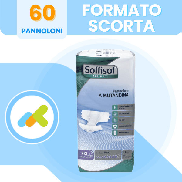 Soffisof Air Dry Maxi: Pannoloni A Mutandina Ad Alta Assorbenza 15 Pezzi