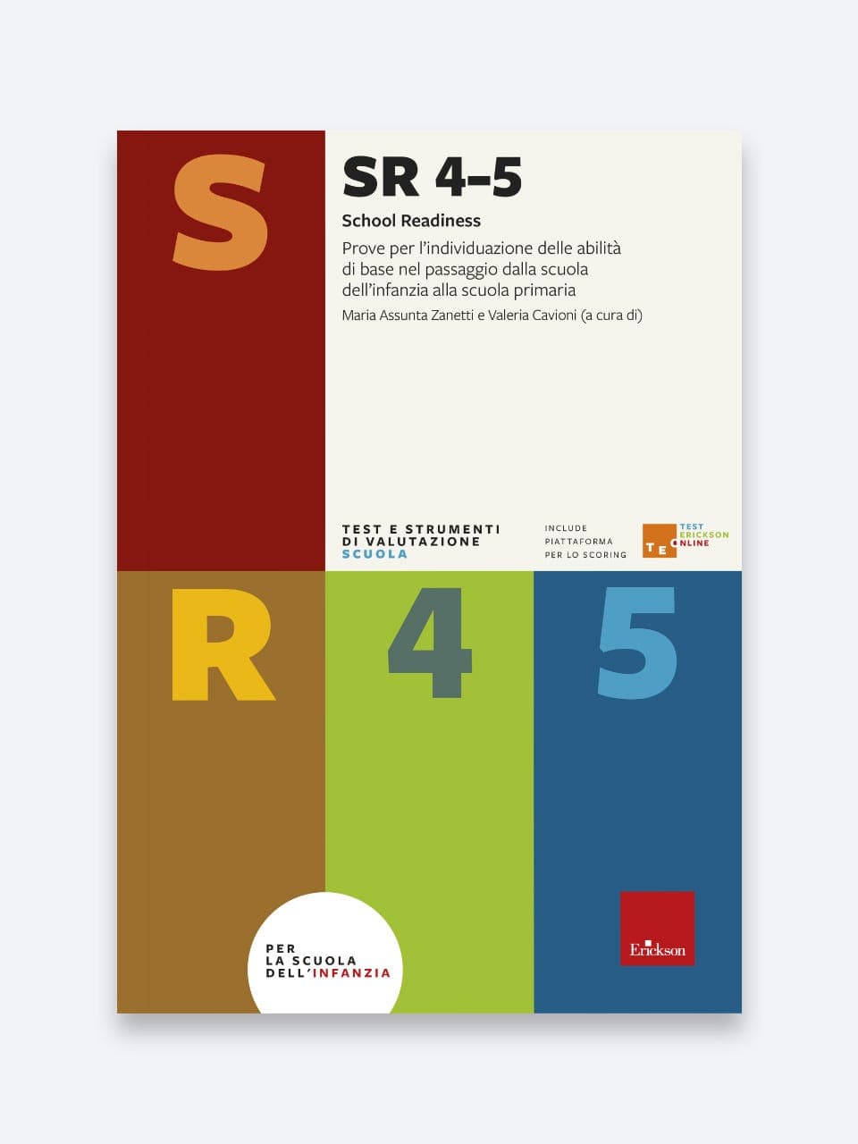 SR 4-5 School Readiness | Test di valutazione pre-scuola primaria con batteria sr 4-5 | Insegnante | Psicologo | Logopedista | Erickson