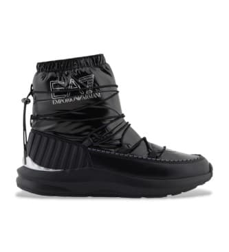 EA7 unisex. 7X000328_AF18570 Stivali da neve neri (43 1/3), Nero, 1 a 3 cm, Stringhe, Sportivo, All'aperto